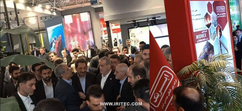 حضور رئیس‌جمهور و وزیر صمت در غرفه‌های ایمیدرو و ایریتک در نمایشگاه اوراسیا ۲۰۲۵