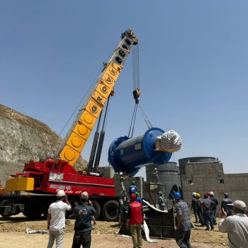 نصب نخستین دستگاه بالمیل در پروژه احداث کارخانه استحصال طلای سقز