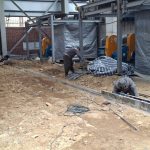 ادامه عملیات اجرایی کارخانه طلای سقز با وجود بارش شدید باران و برودت هوا