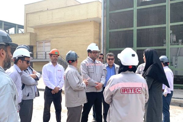بازدید مدیرعامل ایریتک از پروژه اکسیژن پلنت شماره ۴ فولاد خوزستان؛ بررسی روند اجرا
